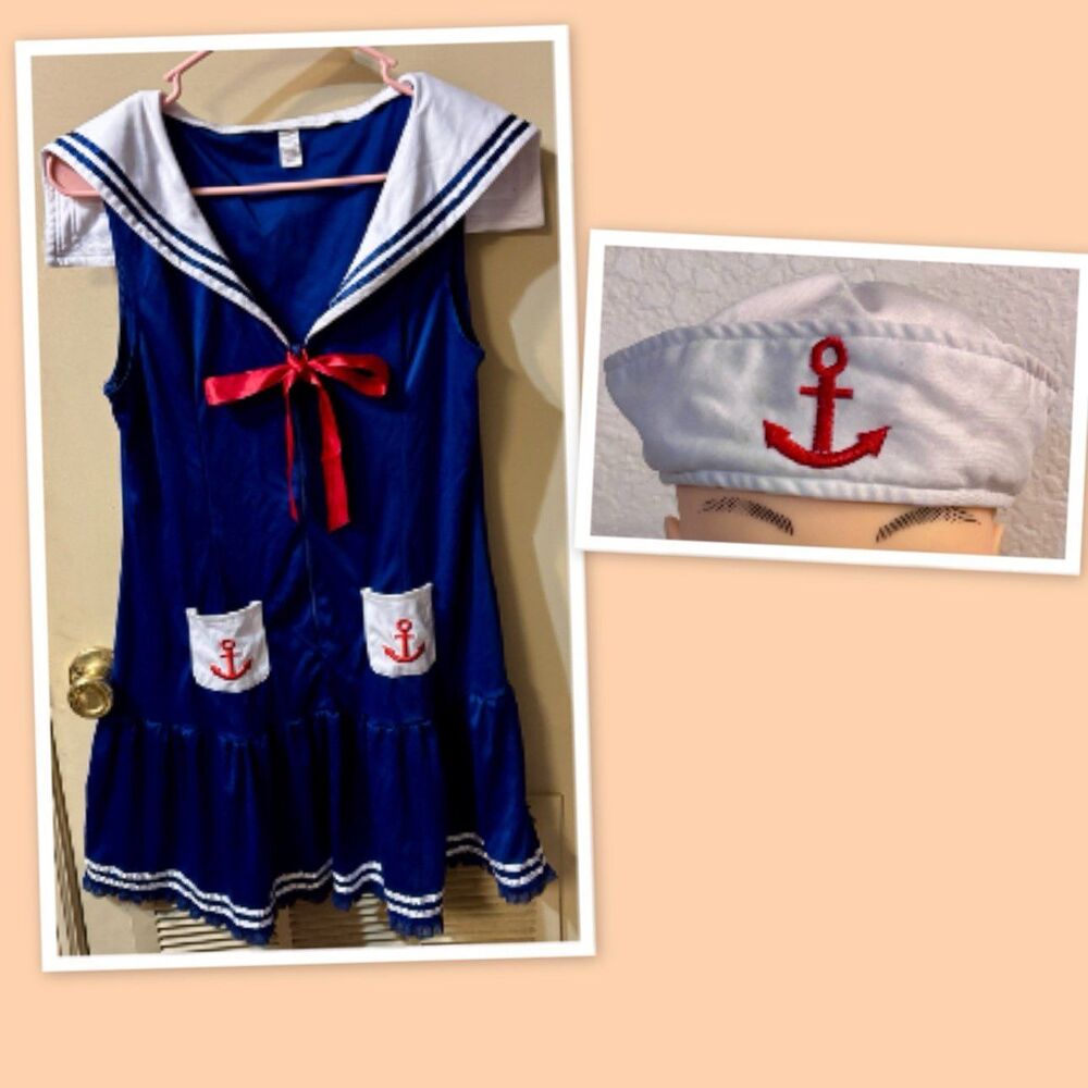 Women's "All Aboard" Sailor Costume is by  Dreamgirl ~ Size 1X